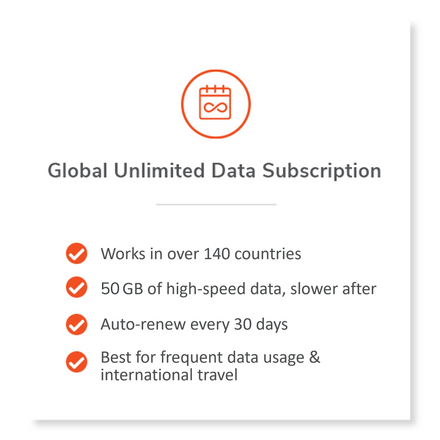 Global Unlimited Data Subscription