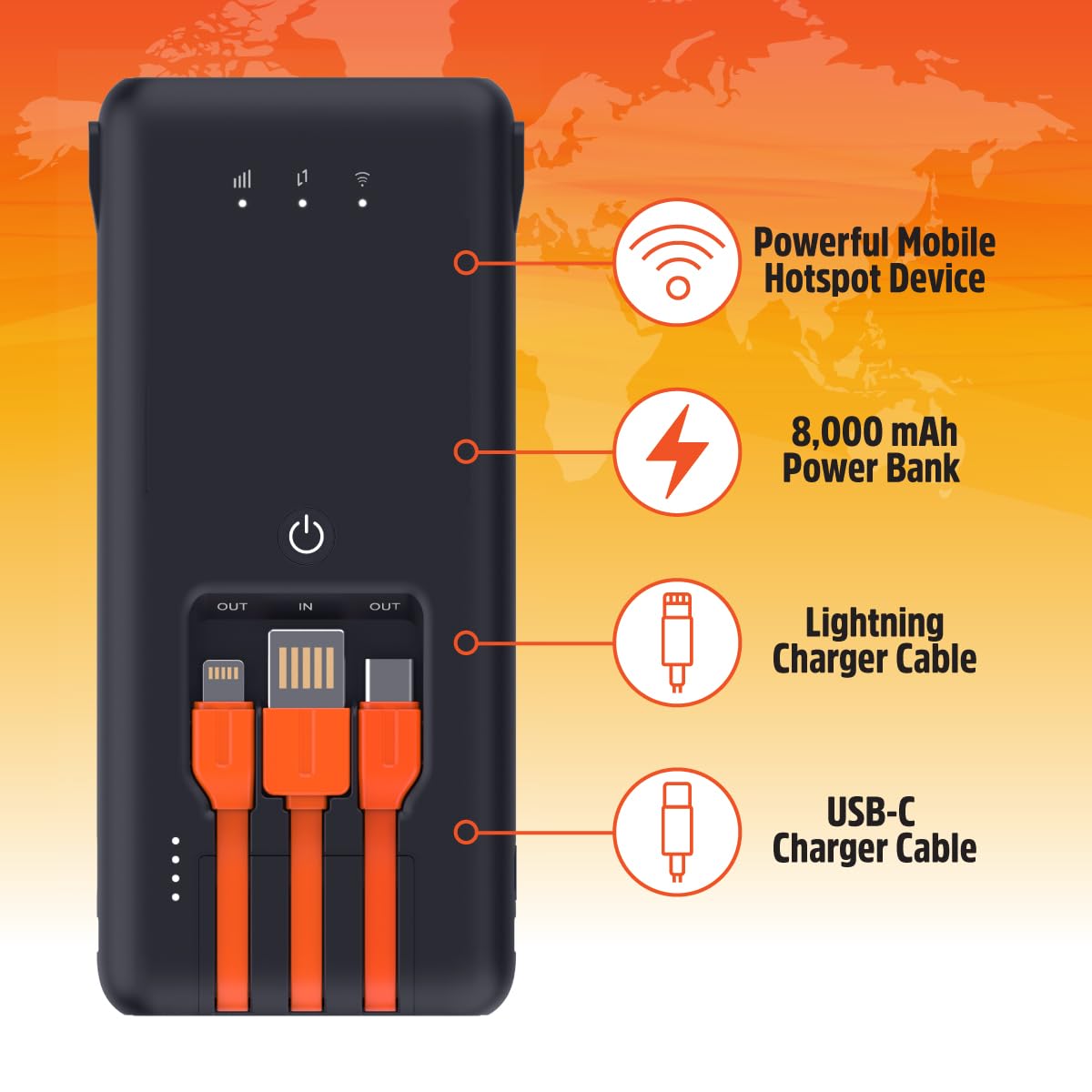 Solis Go Hotspot & Power Bank with Lifetime Data