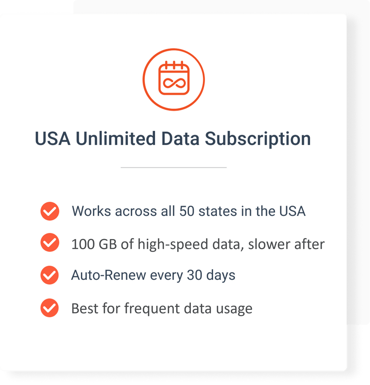 Unlimited Data Subscription in the USA